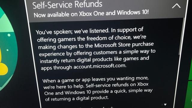 Microsoft Tests Steam-Style Refunds For Xbox One