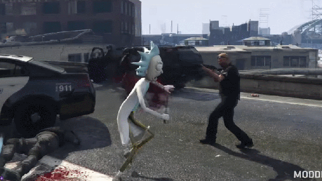 The Rick And Morty Mods For GTA V Are Way Too Real 