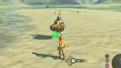 Player Shoves Zelda: Breath Of The Wild NPC All Over The Map