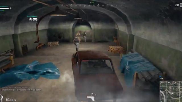 Battlegrounds Player Takes Car On Underground Tunnel Rampage