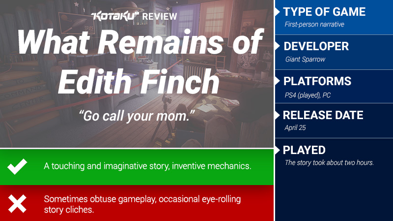 What Remains Of Edith Finch: The Kotaku Review