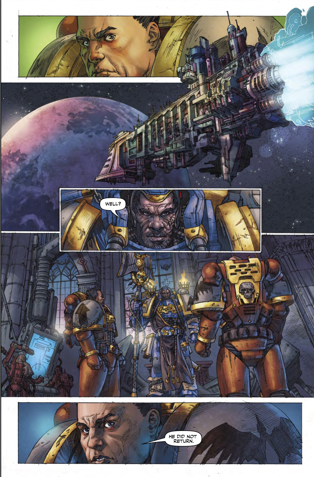 Space-War Is Space-Hell In The New Warhammer 40K: Dawn Of War Comic