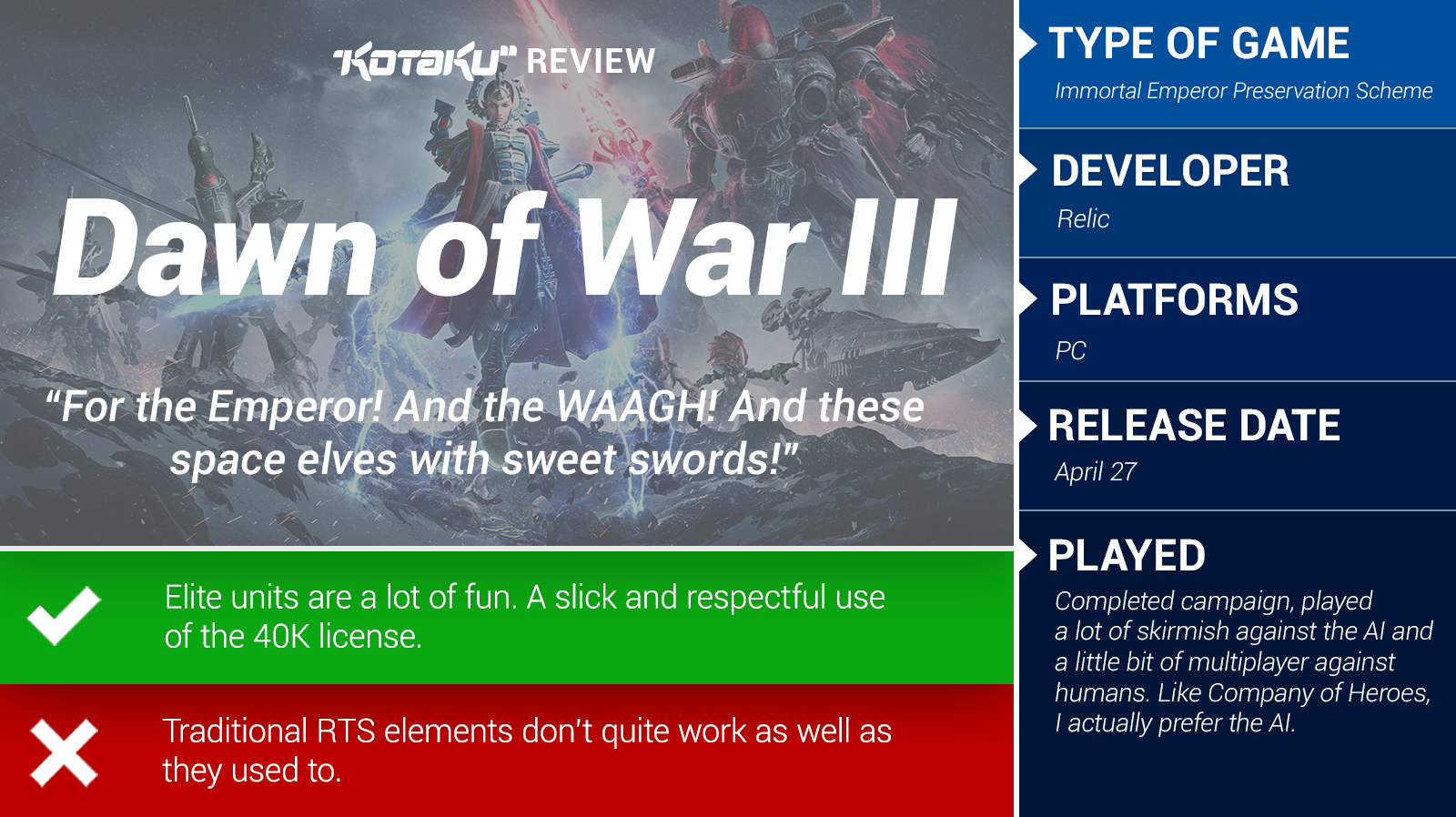 Dawn Of War 3: The Kotaku Review
