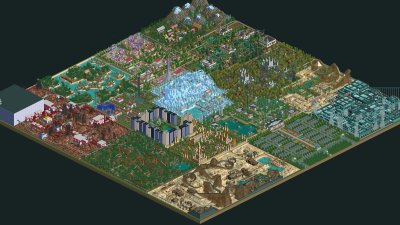 Player Spends A Decade Polishing Epic Theme Park In Rollercoaster Tycoon 2 