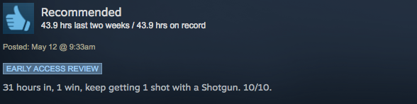 Battlegrounds, As Told By Steam Reviews
