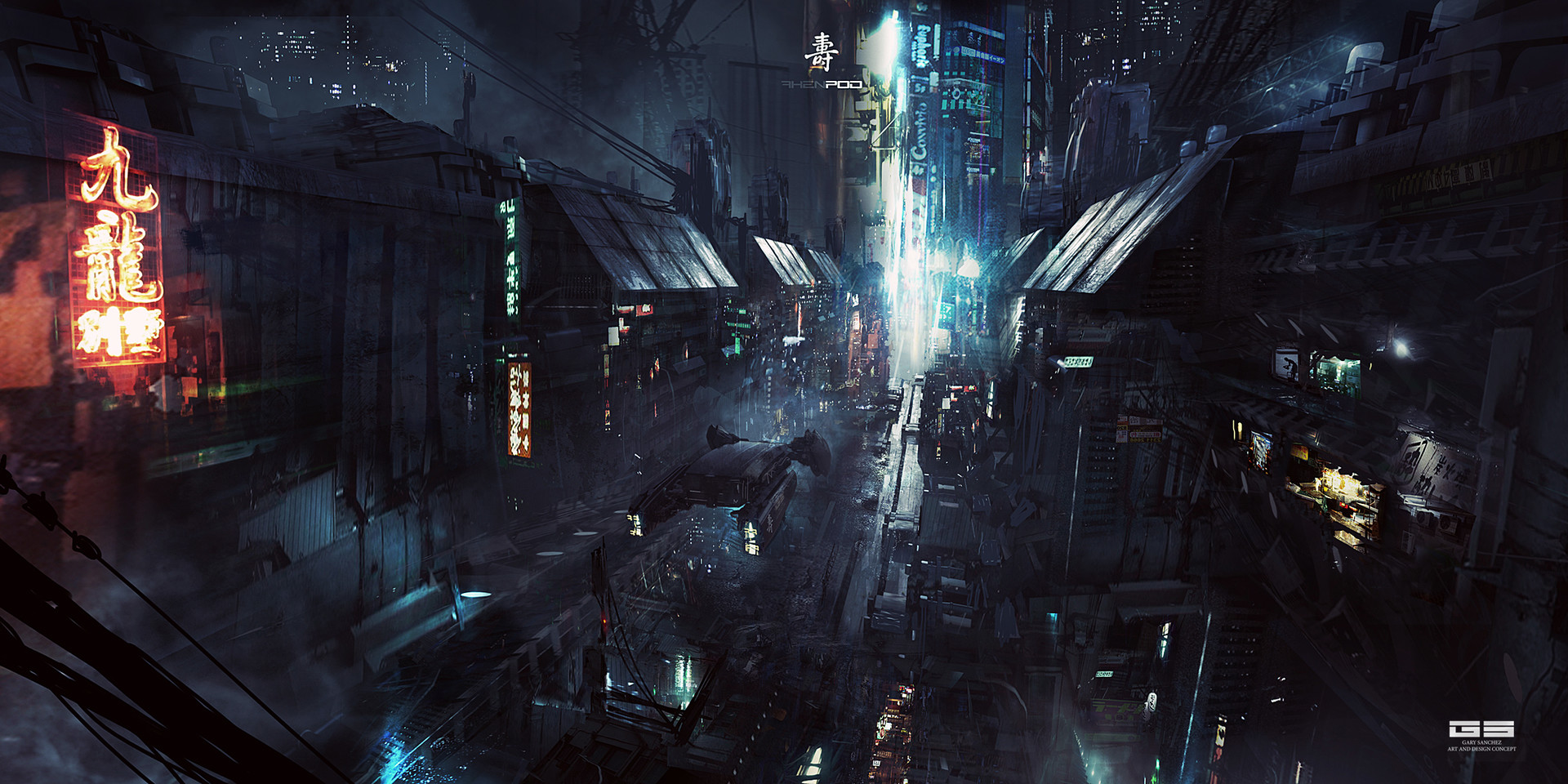 Fine Art: Cyberpunk Cityscape In Need Of Urgent Cleaning
