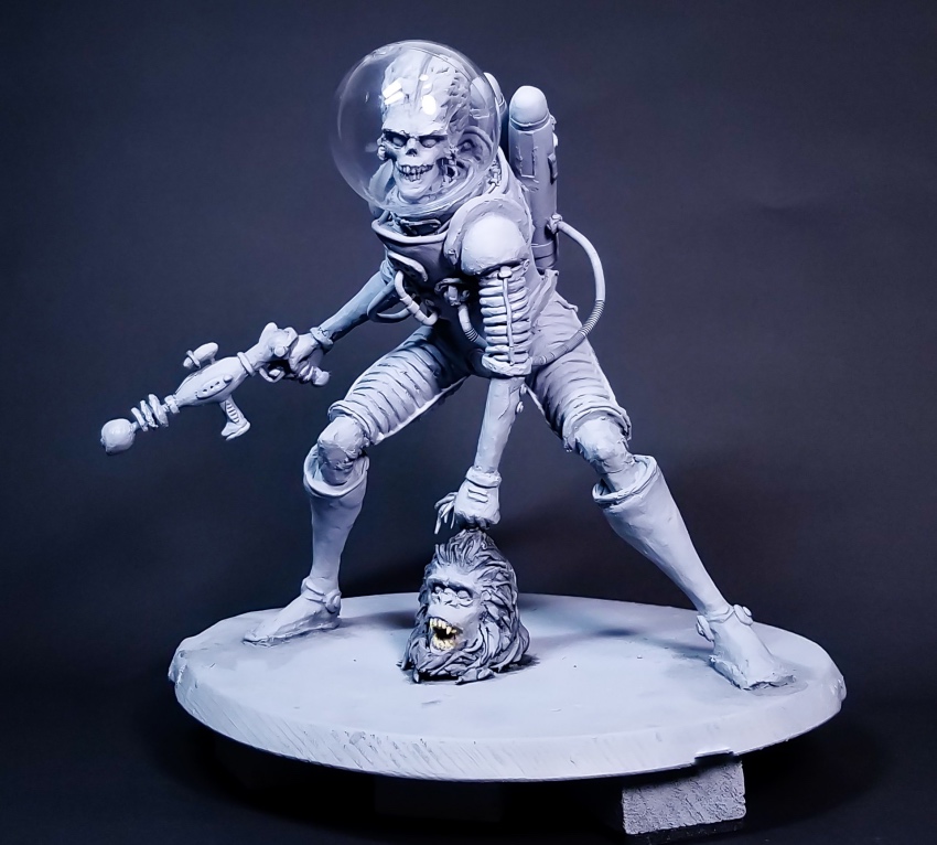 Inventive Sculpture Brings Mars Attacks! To The Planet Of The Apes