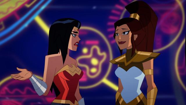 The Goddess Athena Shows Up On Justice League Action To Take Away Wonder Woman And Deliver Sick Burns