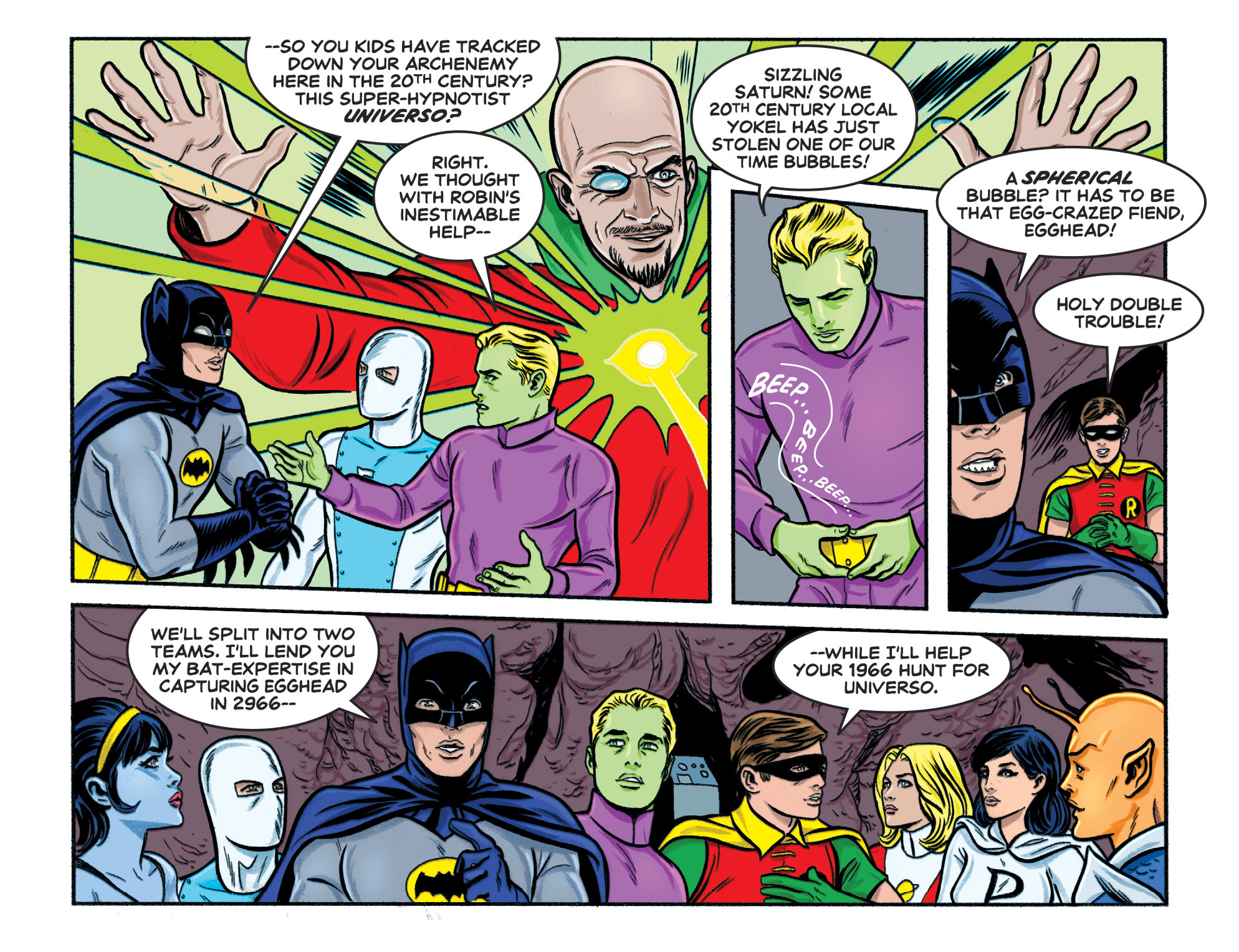 Batman ’66 Met The Legion Of Super-Heroes and They Cramped Each Other’s Style So Bad