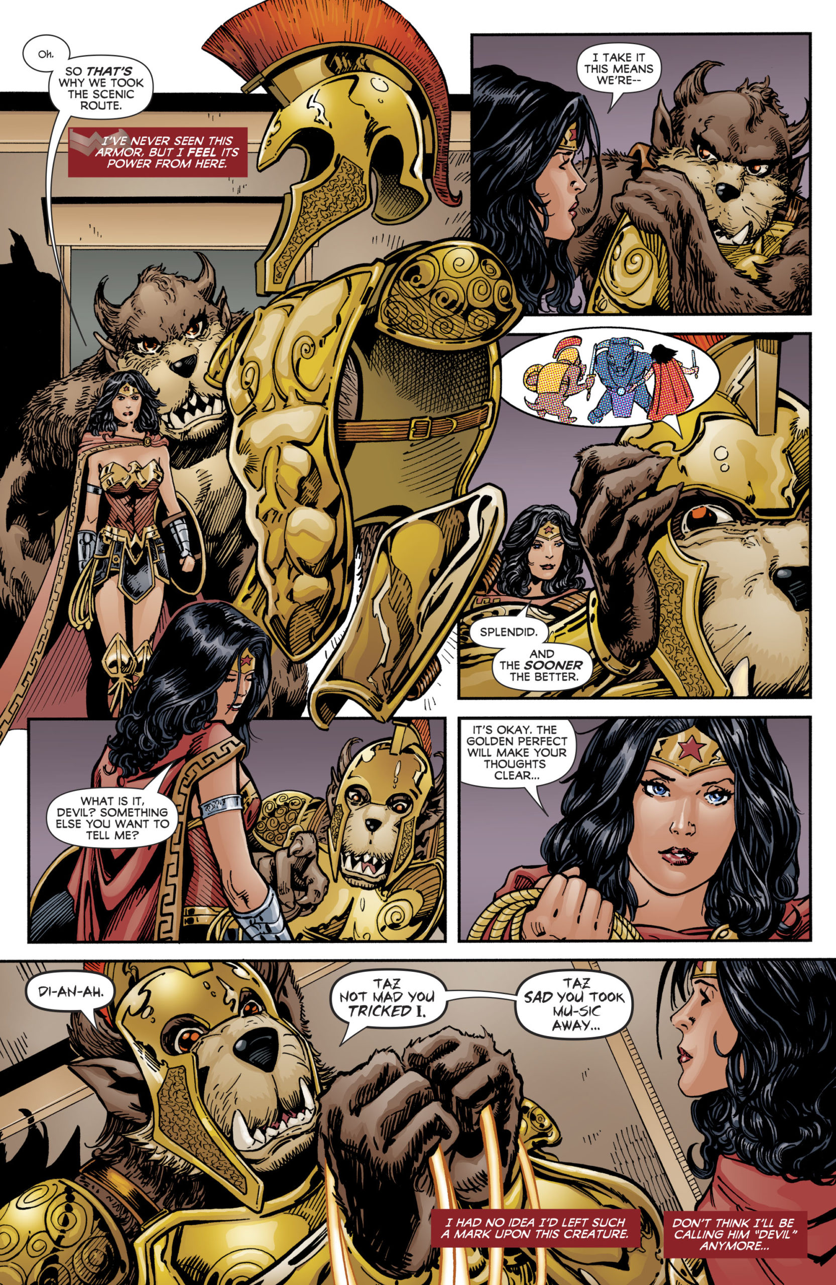 Wonder Woman And The Tasmanian Devil Make For An Epic Greek Myth