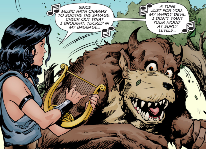 Wonder Woman And The Tasmanian Devil Make For An Epic Greek Myth