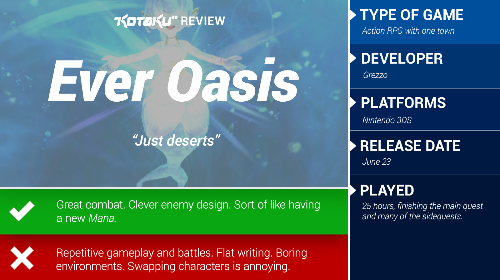 Ever Oasis: The Kotaku Review