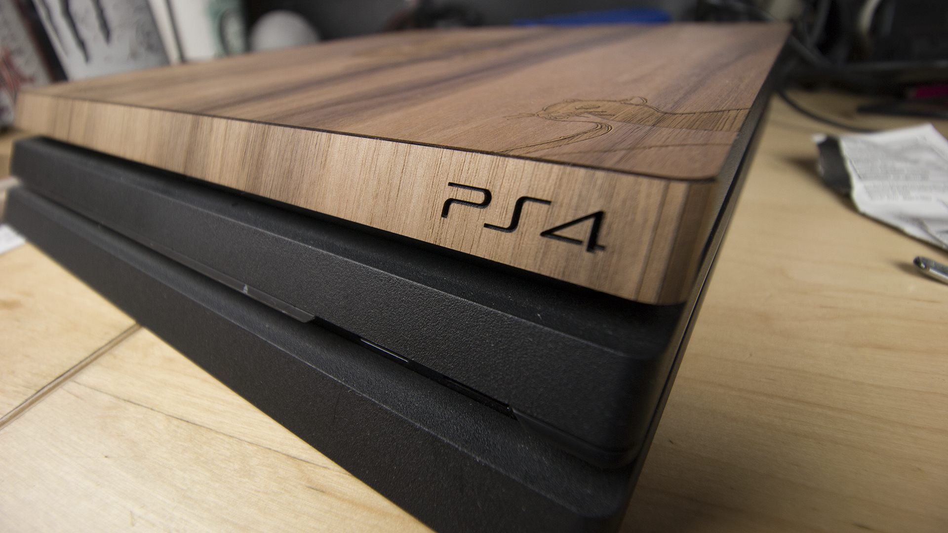 Wrapping My PlayStation 4 In Wood