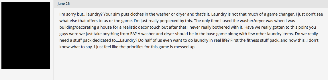 The Sims 4 Community Is Fighting About Laundry