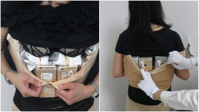 Smuggler Caught With 102 iPhones Stuffed In Her Clothes