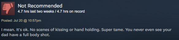Dream Daddy, As Told By Steam Reviews