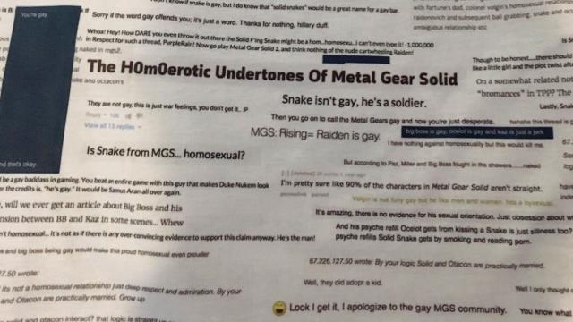 Metal Gear Shirt Is Made Of 200 People Arguing Over Which Characters Are Gay