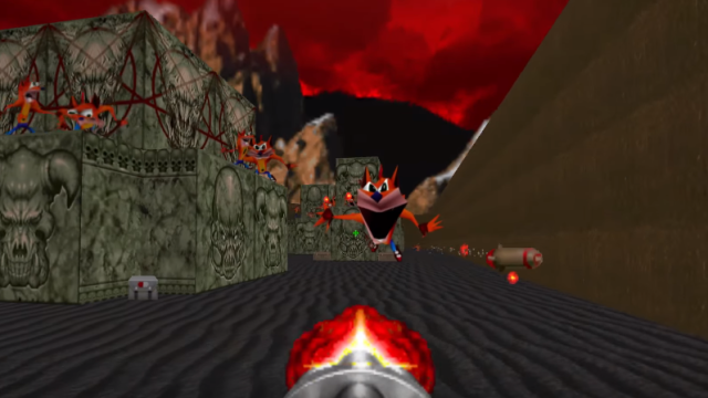 Doom Mod Replaces Every Enemy With Shrieking Crash Bandicoot