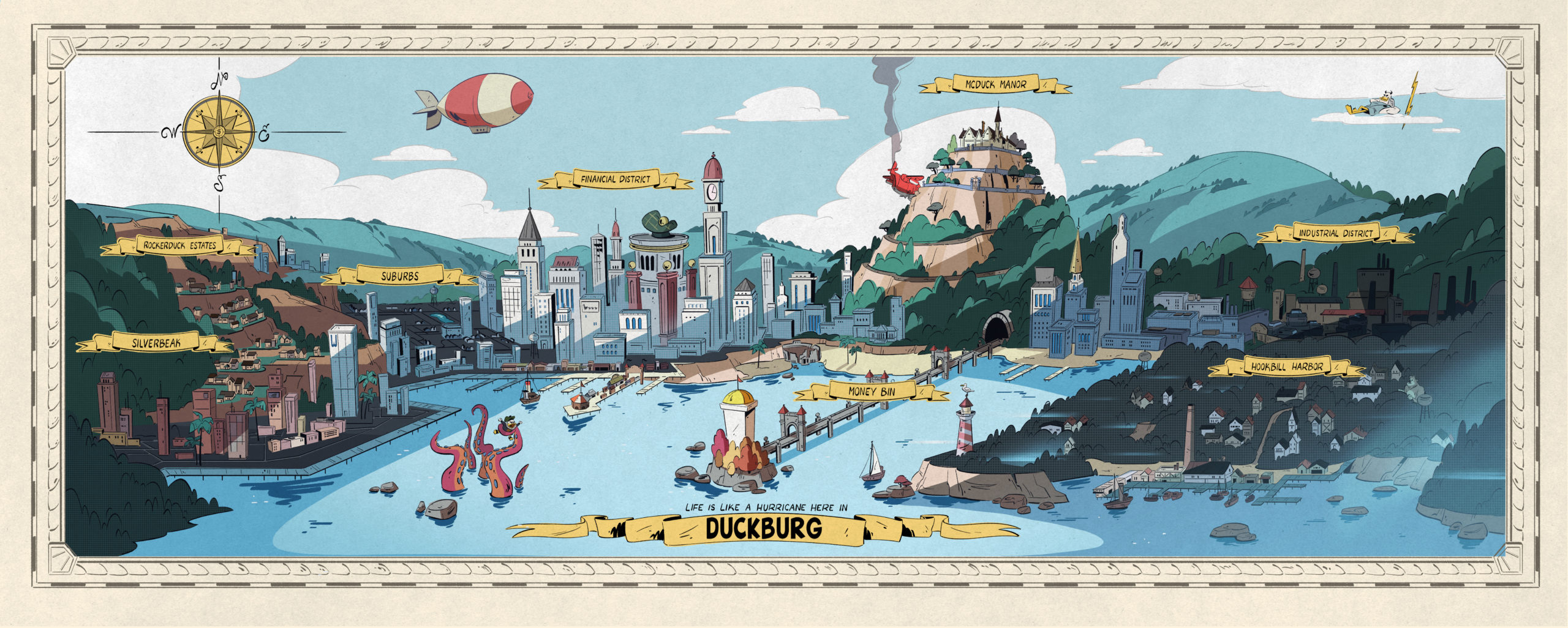 Hipster Ducks, Money Bins And Gods All Show Up In This New DuckTales Map