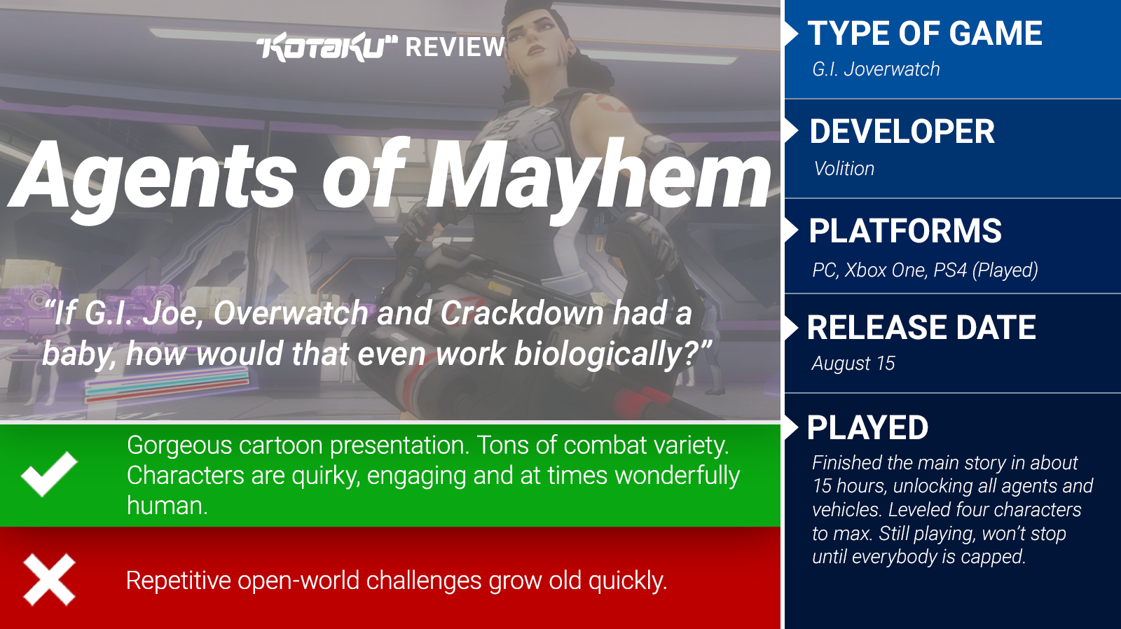 Agents Of Mayhem: The Kotaku Review