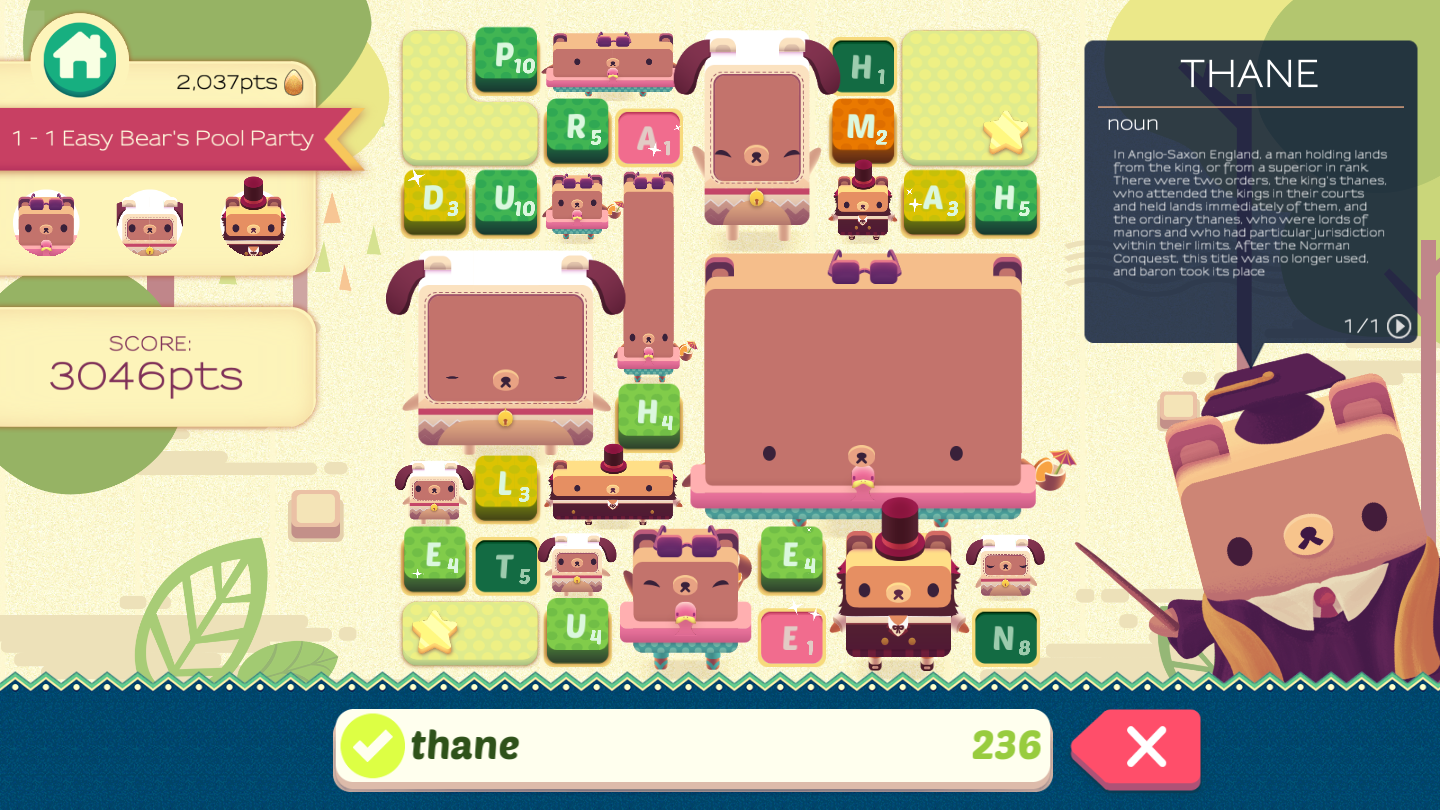 Alphabear, The Happiest Word Game Ever, Is Now On Steam