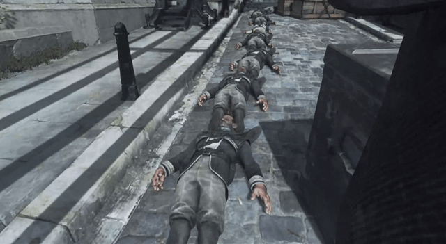 Just A Giant Conga Line Of Dishonored 2 Bodies