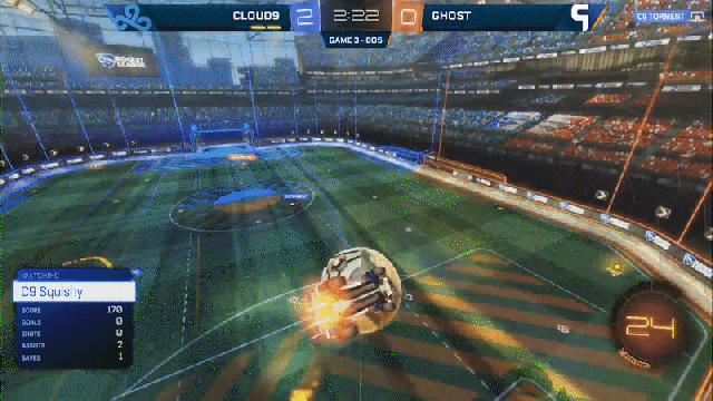 Every Teammate Gets A Piece Of Rocket League Goal