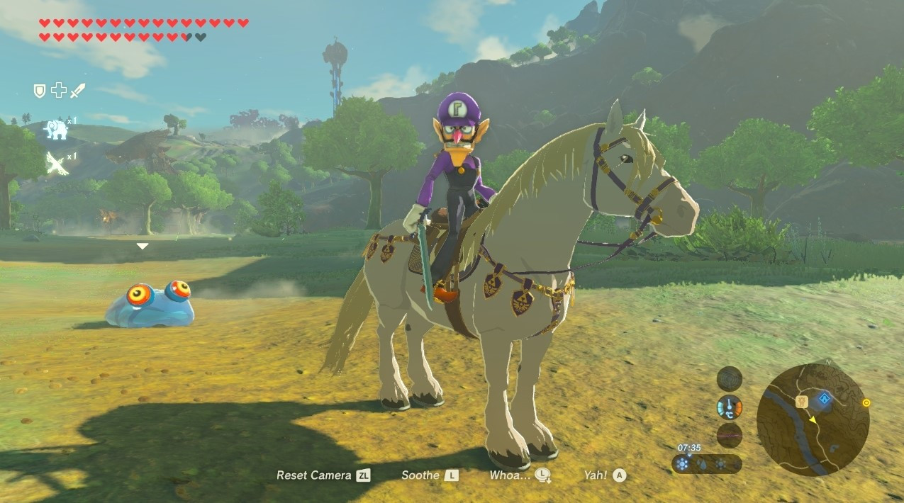 Now Waluigi Is In Breath Of The Wild