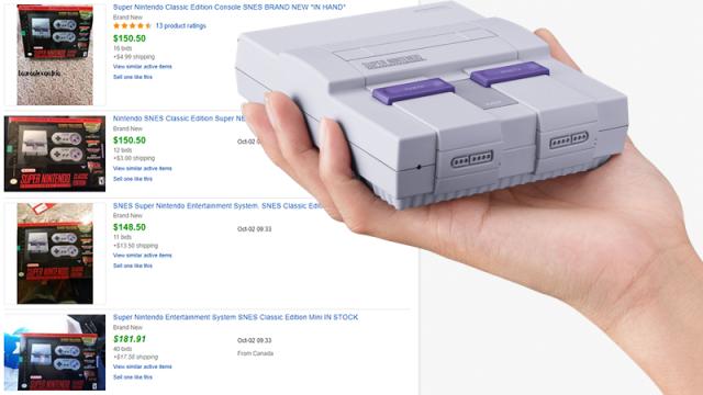 SNES Classics Cost Less On eBay Than NES Classics Did At Launch