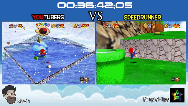 YouTubers Challenge Speedrunner To A Race Through Mario 64, Almost Win