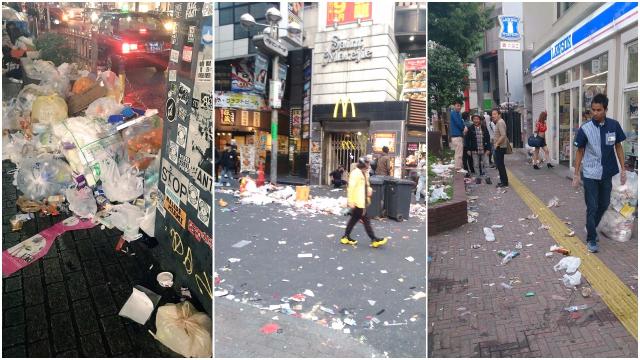 Shibuya Trashed After Halloween So Volunteers Clean Up
