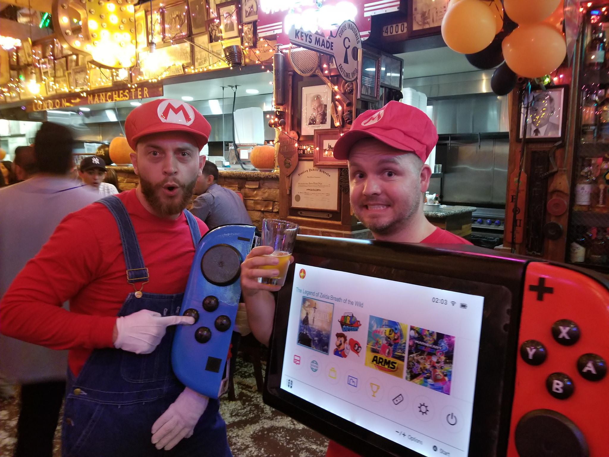 Guy Dressed As A Nintendo Switch For Halloween