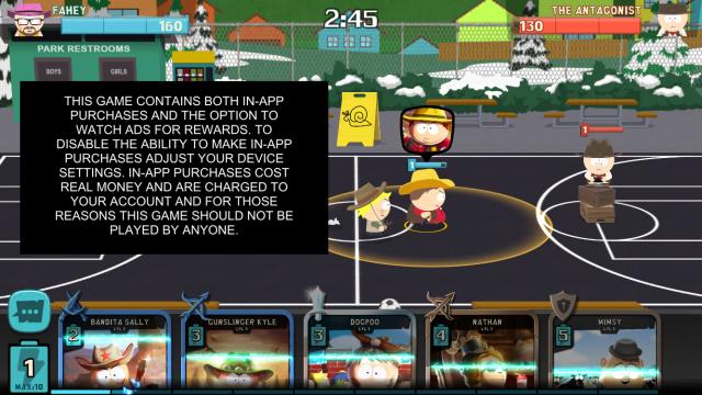 The South Park Mobile Game Warns You About Its Own Microtransactions