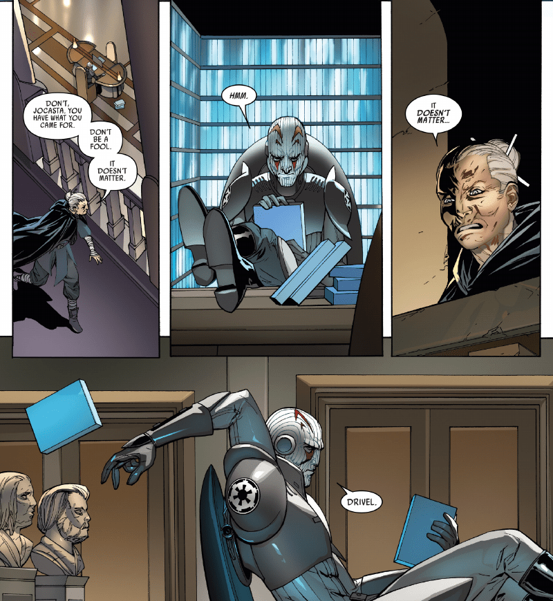 This Week’s Darth Vader Comic Turned Attack Of The Clones’ Jedi Librarian Into A Badarse
