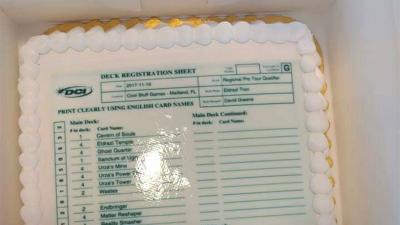 Florida Player Submits Magic: The Gathering Deck List On A Cake