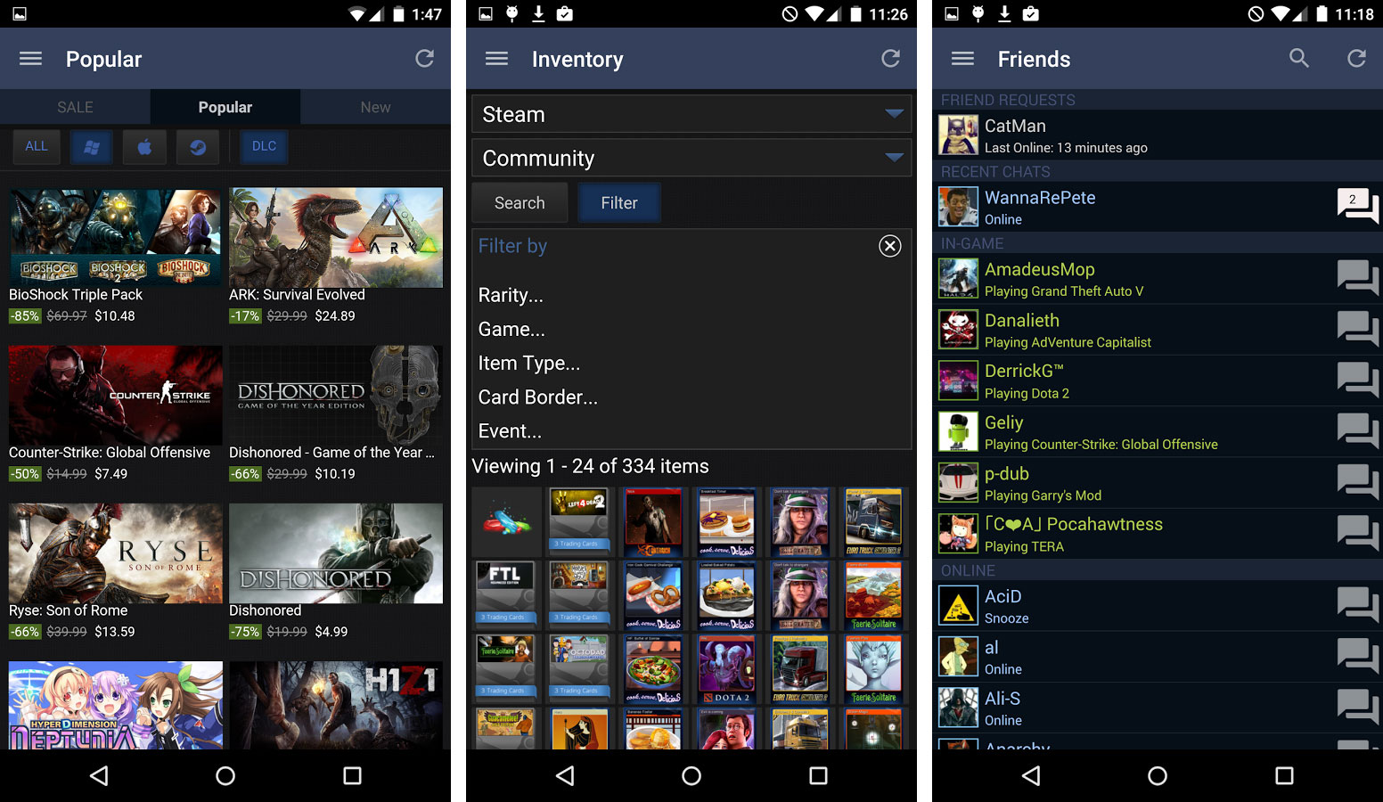 Fan Redesigns Steam’s Terrible Mobile App