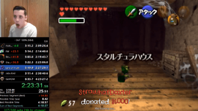 Speedrunner Gets $1,000 Donation While Playing Ocarina Of Time Thanks To Sheer Luck 