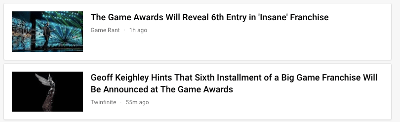 Wrong Reporting Leads To Widespread False Rumour About The Game Awards