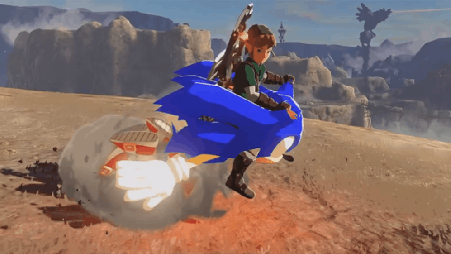 Mods Turn Zelda’s Dirt Bike Into Sonic, GTA