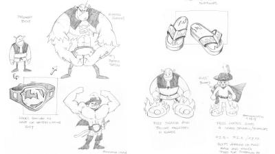 Fine Art: Here’s Some Concept Art From A Shrek PS2 Game
