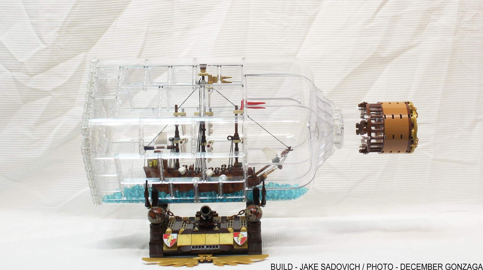 Building A Lego Ship In A Bottle Seems Pretty Easy