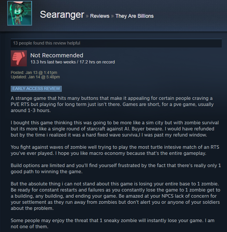 They Are Billions, As Told By Steam Reviews
