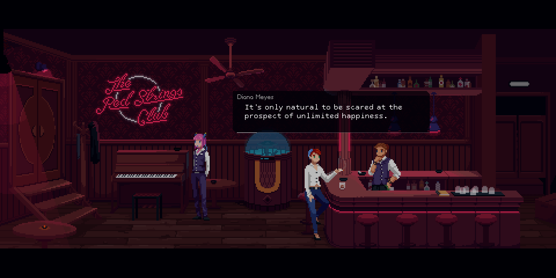 A Cyberpunk Game Where You Manipulate People With Alcohol