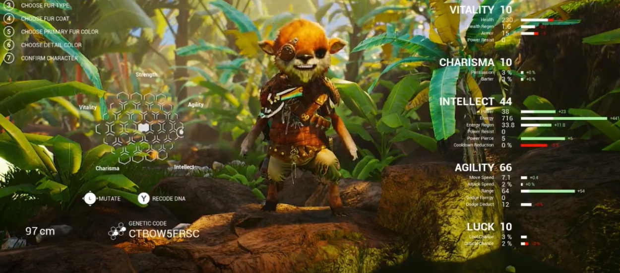 Biomutant Shows Off Its Character Creator 