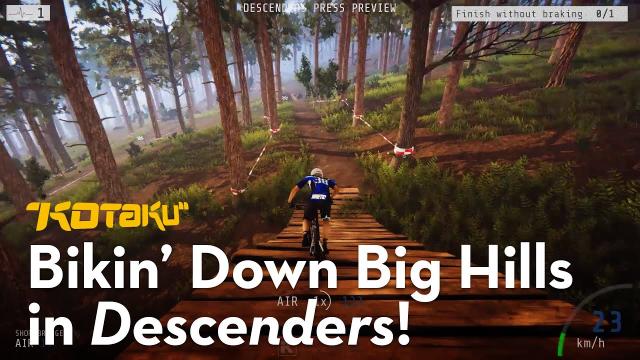 We Biked Down Some Big Procedurally Generated Hills In Descenders