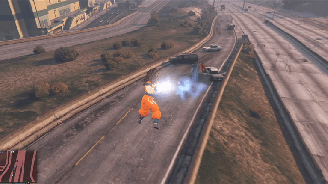 Mod Adds Goku (And All His Powers) To Grand Theft Auto V