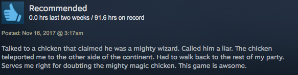 Divinity: Original Sin 2, As Told By Steam Reviews