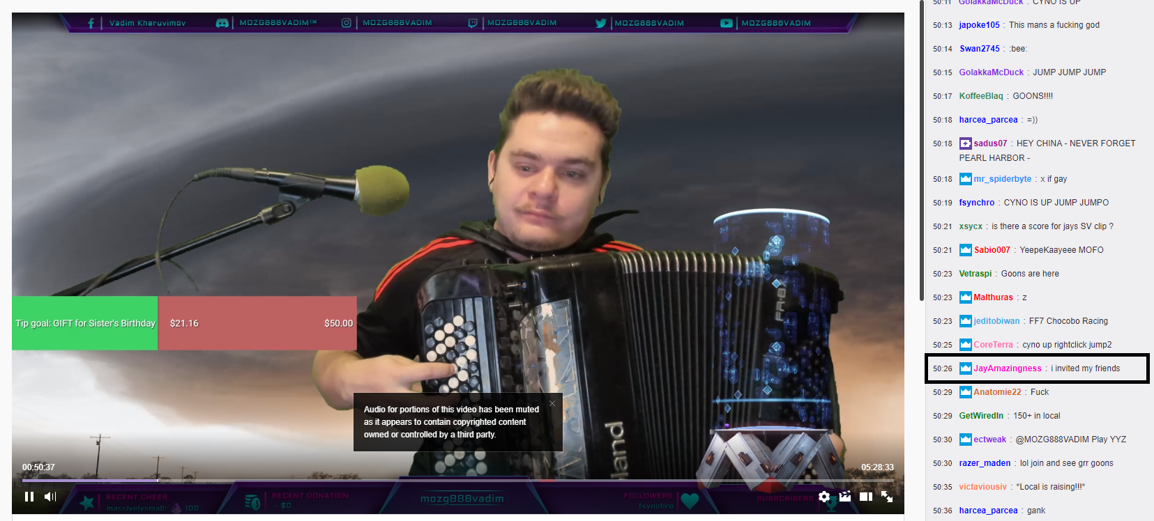 EVE Online Trolls Raided An Accordion Player’s Twitch Stream And It Was Awesome