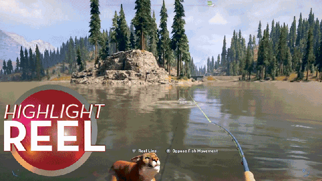 Far Cry Cougar Waves To Fish