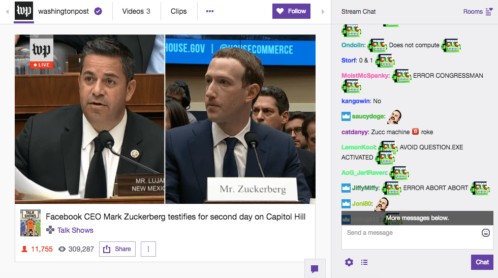 Twitch’s Roasting Of Mark Zuckerberg Is The Most 2018 Thing